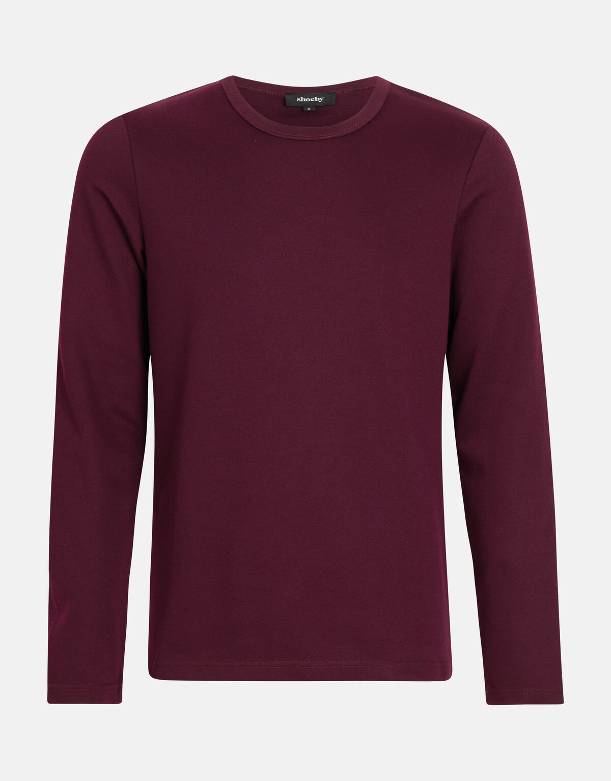 Textur-T-Shirt Bordeaux SHOEBY MEN