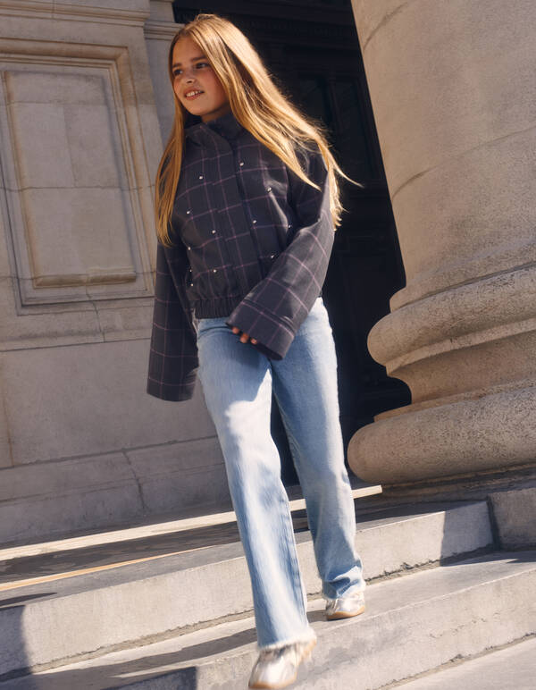 Wide Leg Fit Jeans Blau SHOEBY GIRLS