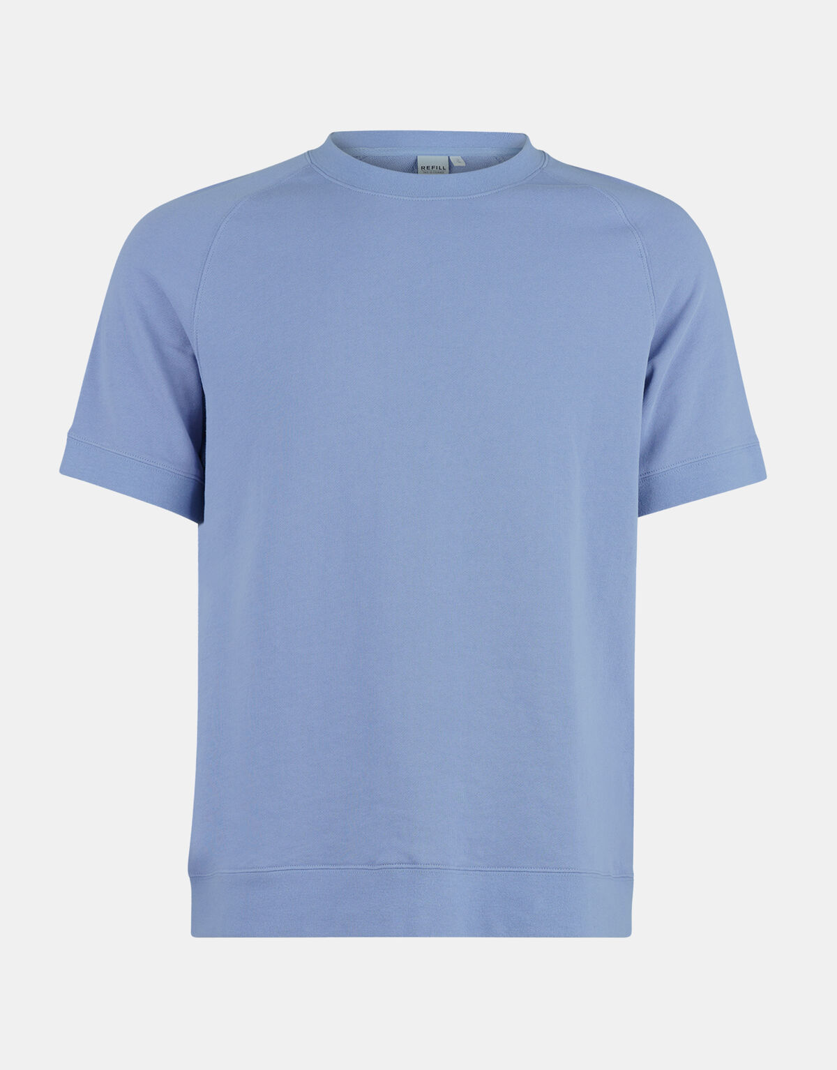 T-Shirt aus Sweatshirt-Stoff Blau REFILL