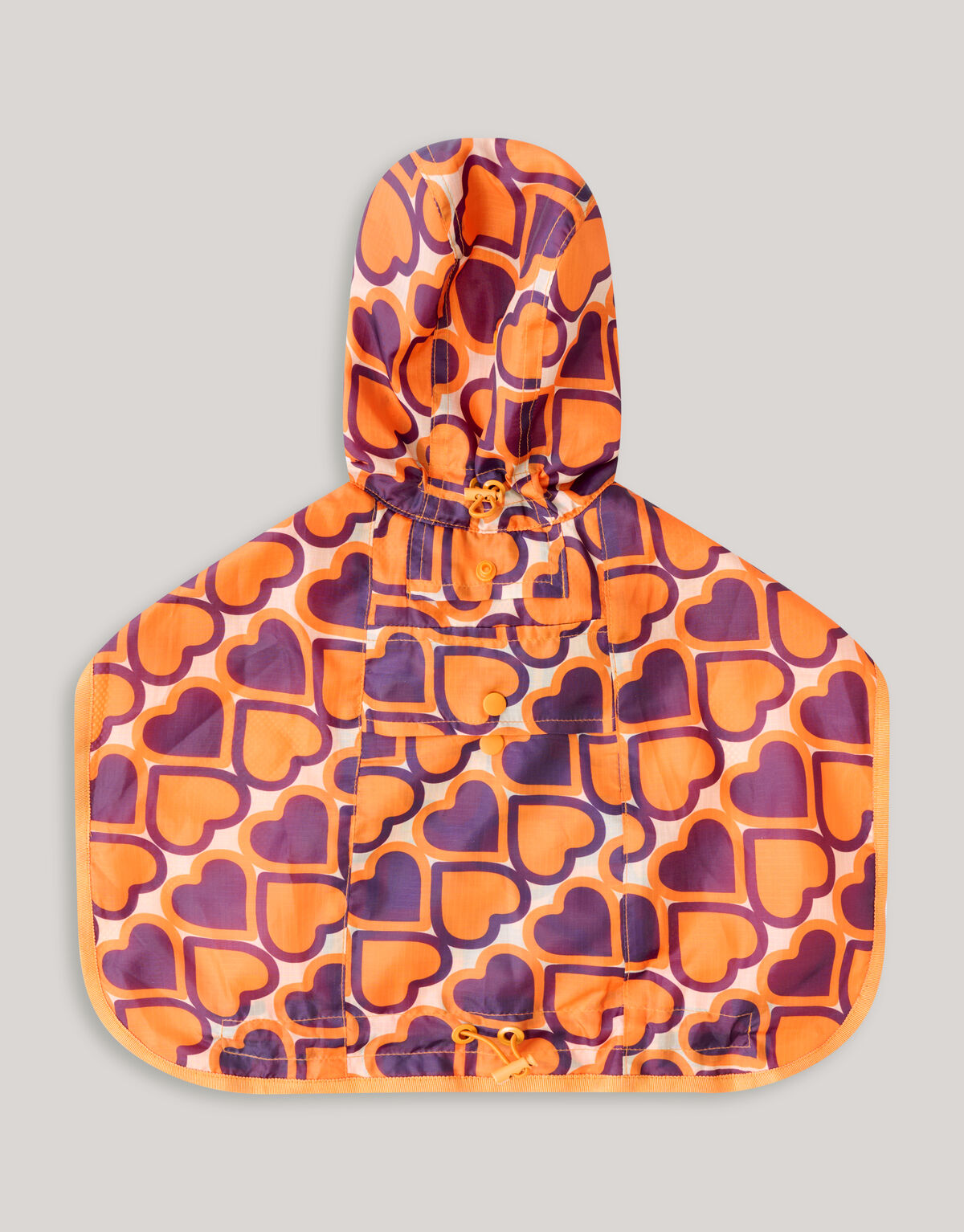 Bedruckter Hunderegenmantel Orange SHOEBY ACCESSOIRES