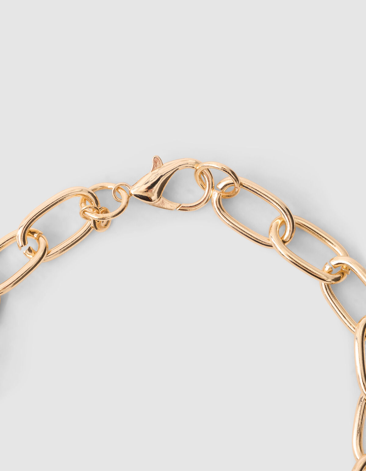 Gro&szlig;e Strass-Herz-Kette Gold SHOEBY ACCESSOIRES