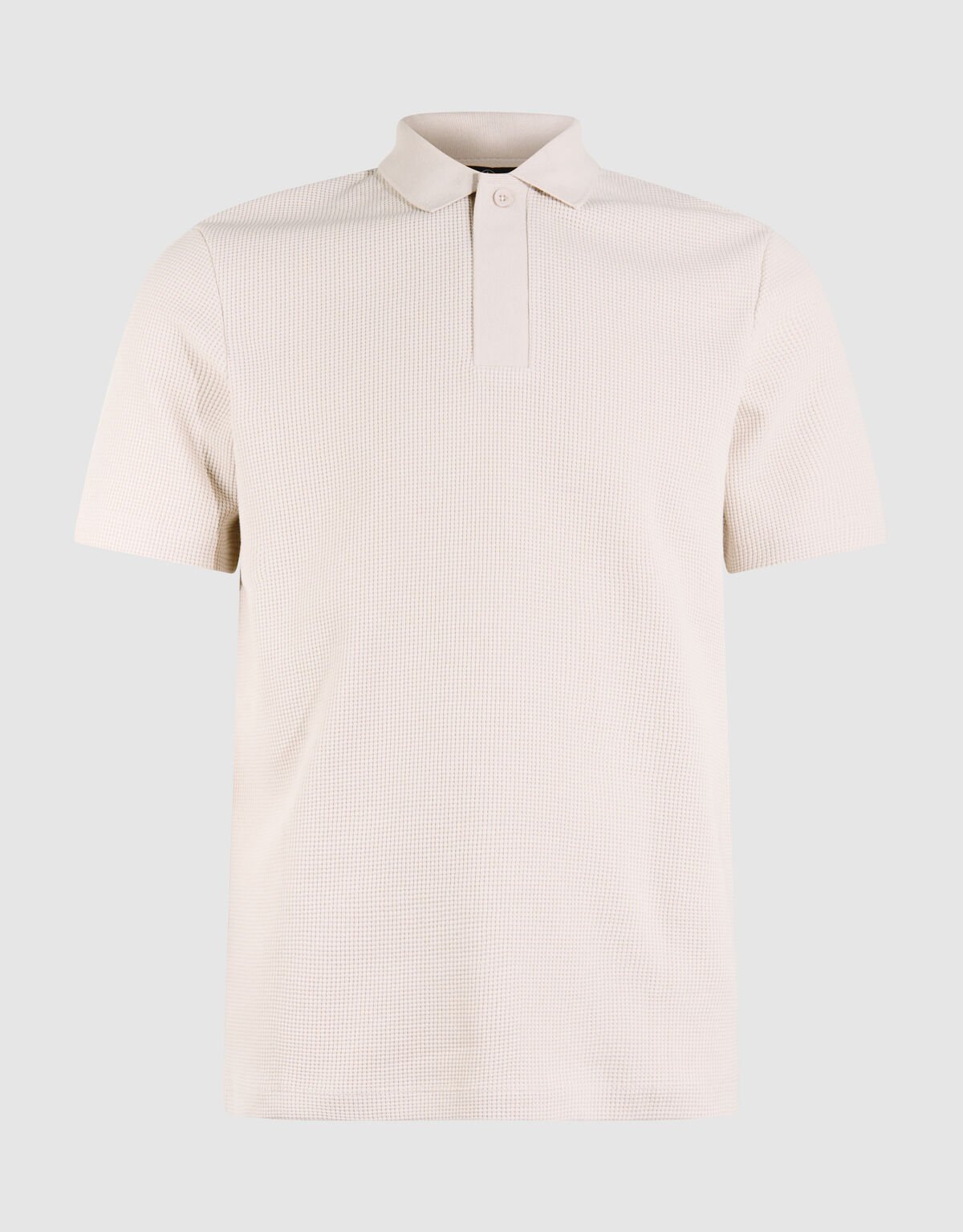 Waffel-Polo Hellgrau SHOEBY MEN