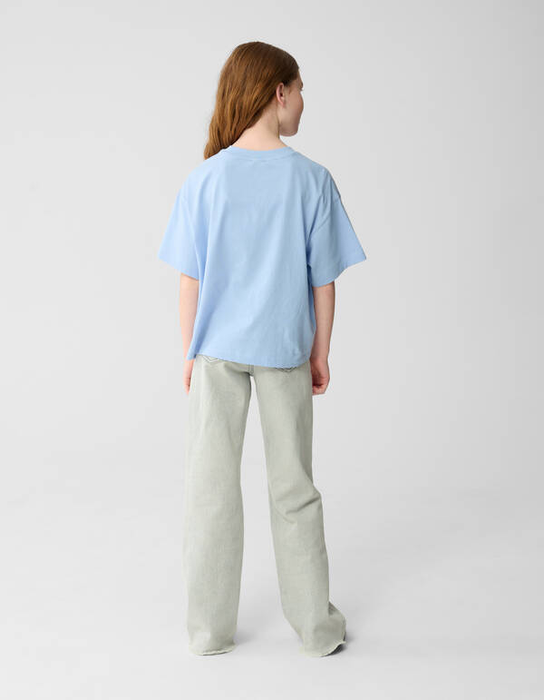 Destroy Straight Fit Jeans Hellgrau SHOEBY GIRLS