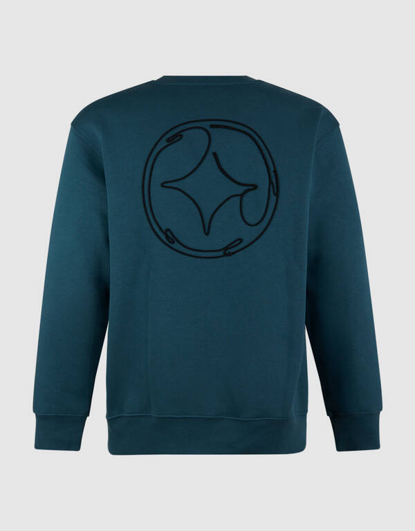 Cord Artwork Pullover Dunkelgrün SHOEBY MEN