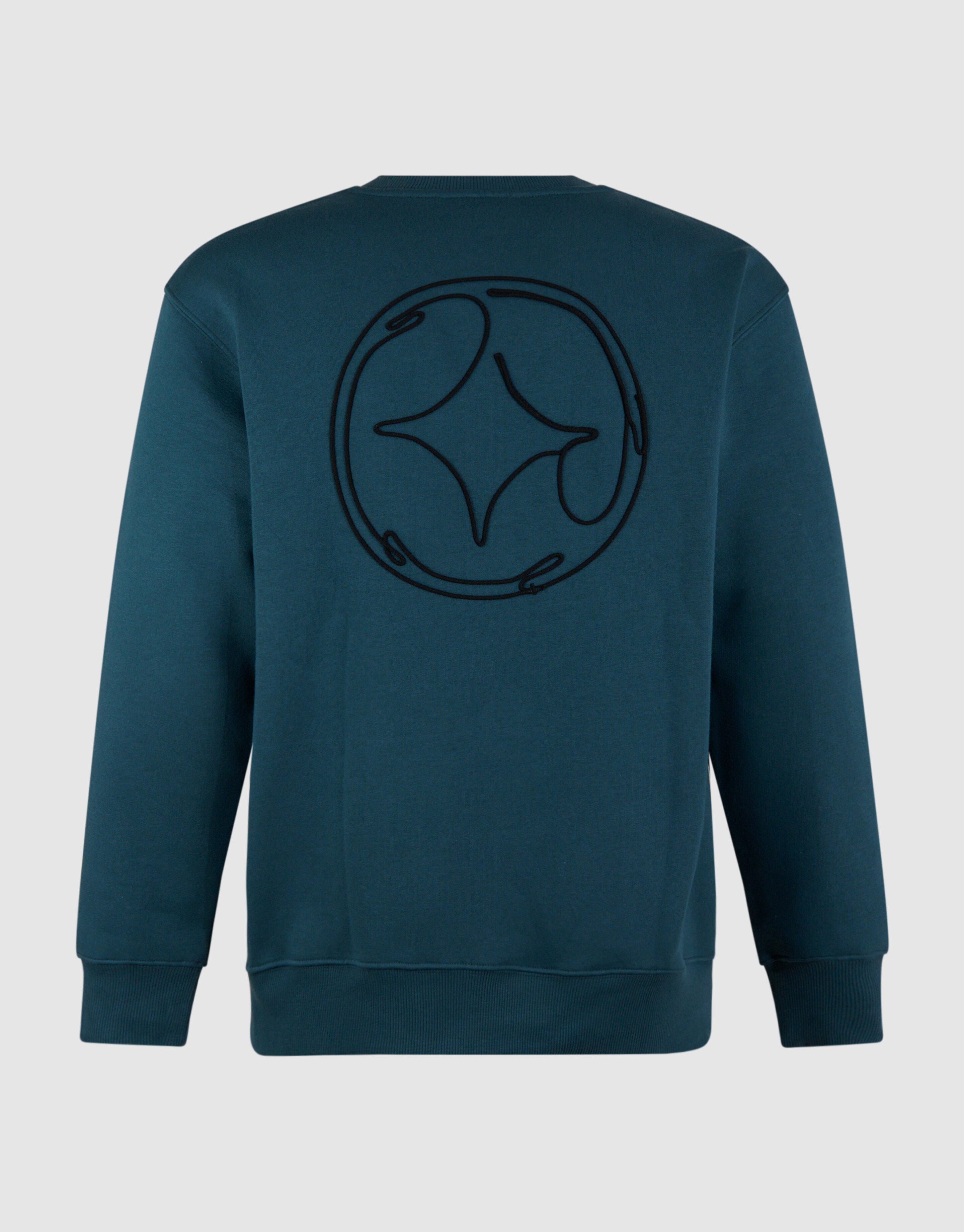 Cord Artwork Pullover Dunkelgrün SHOEBY MEN