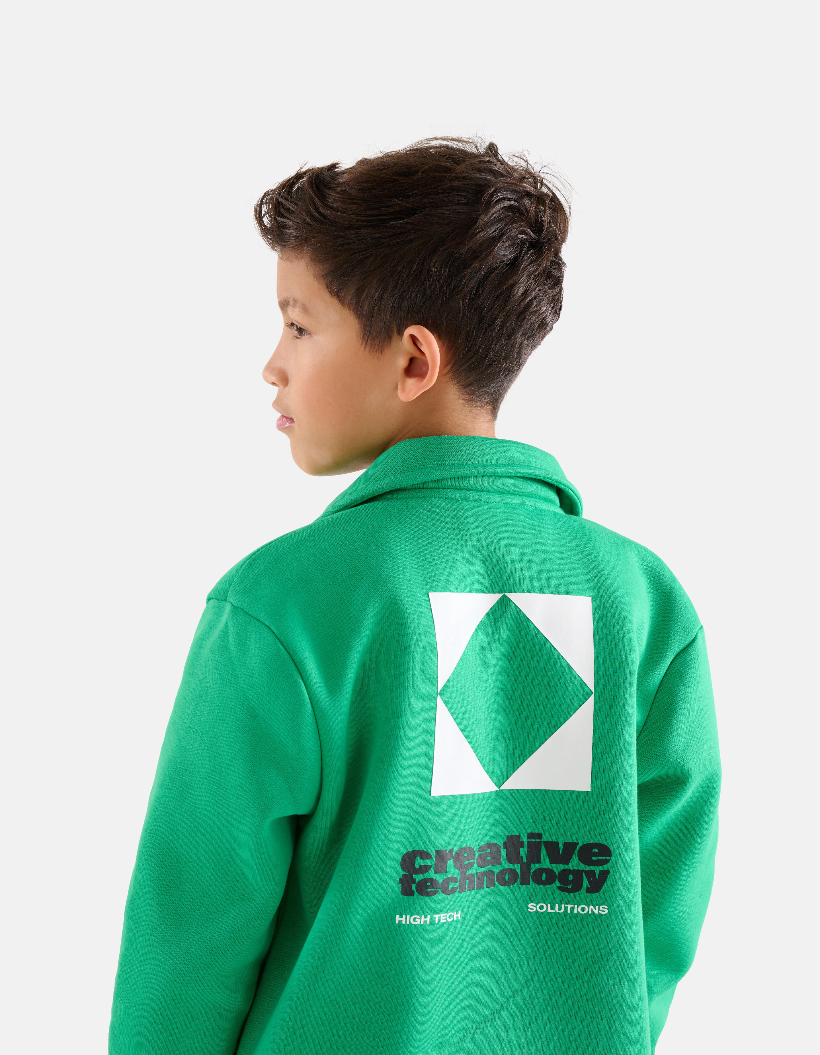 Bedruckte Strickjacke Grün SHOEBY BOYS
