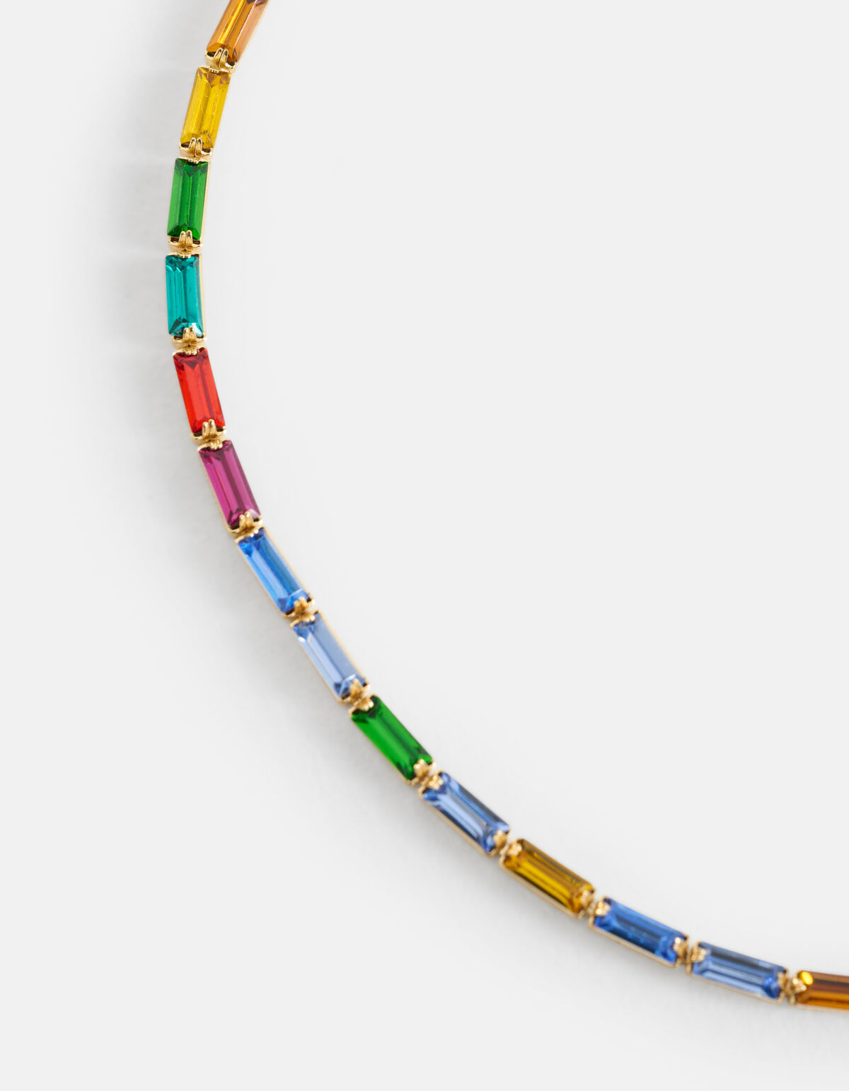 Multi Strass Halskette Gold SHOEBY ACCESSOIRES