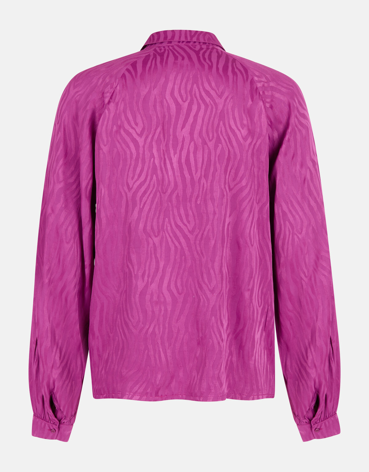 Entspannte Jacquard-Bluse Dunkelrosa SHOEBY WOMEN