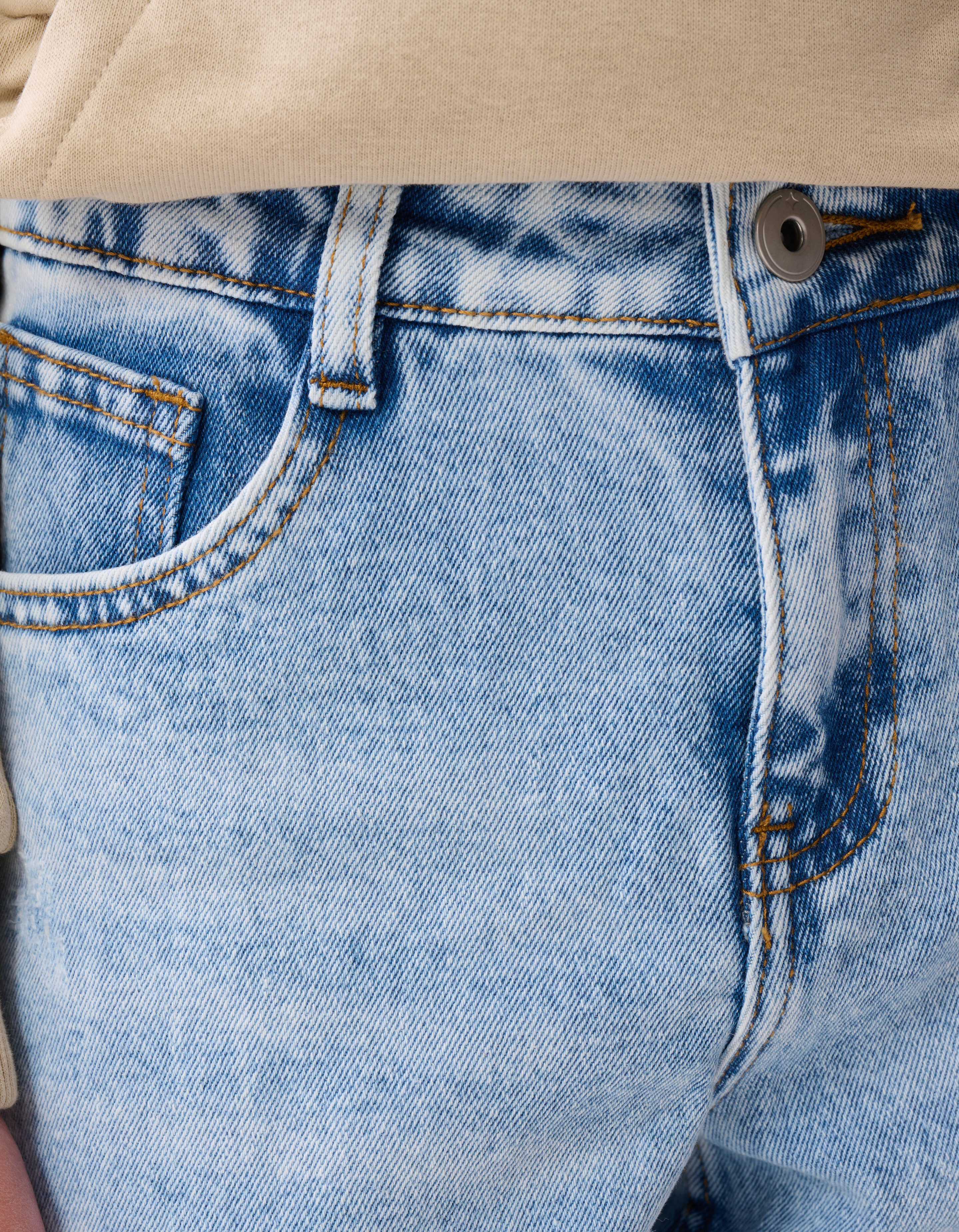 Tapered Fit Jeans gebleicht SHOEBY BOYS