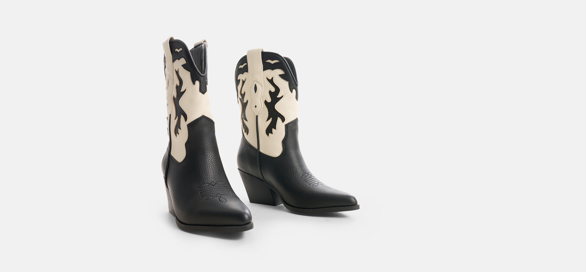 Westernstiefel Schwarz/Weiß SHOEBY SHOES