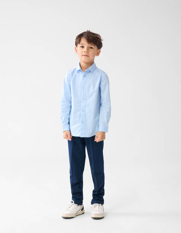 Basic Shirt Hellblau SHOEBY BOYS
