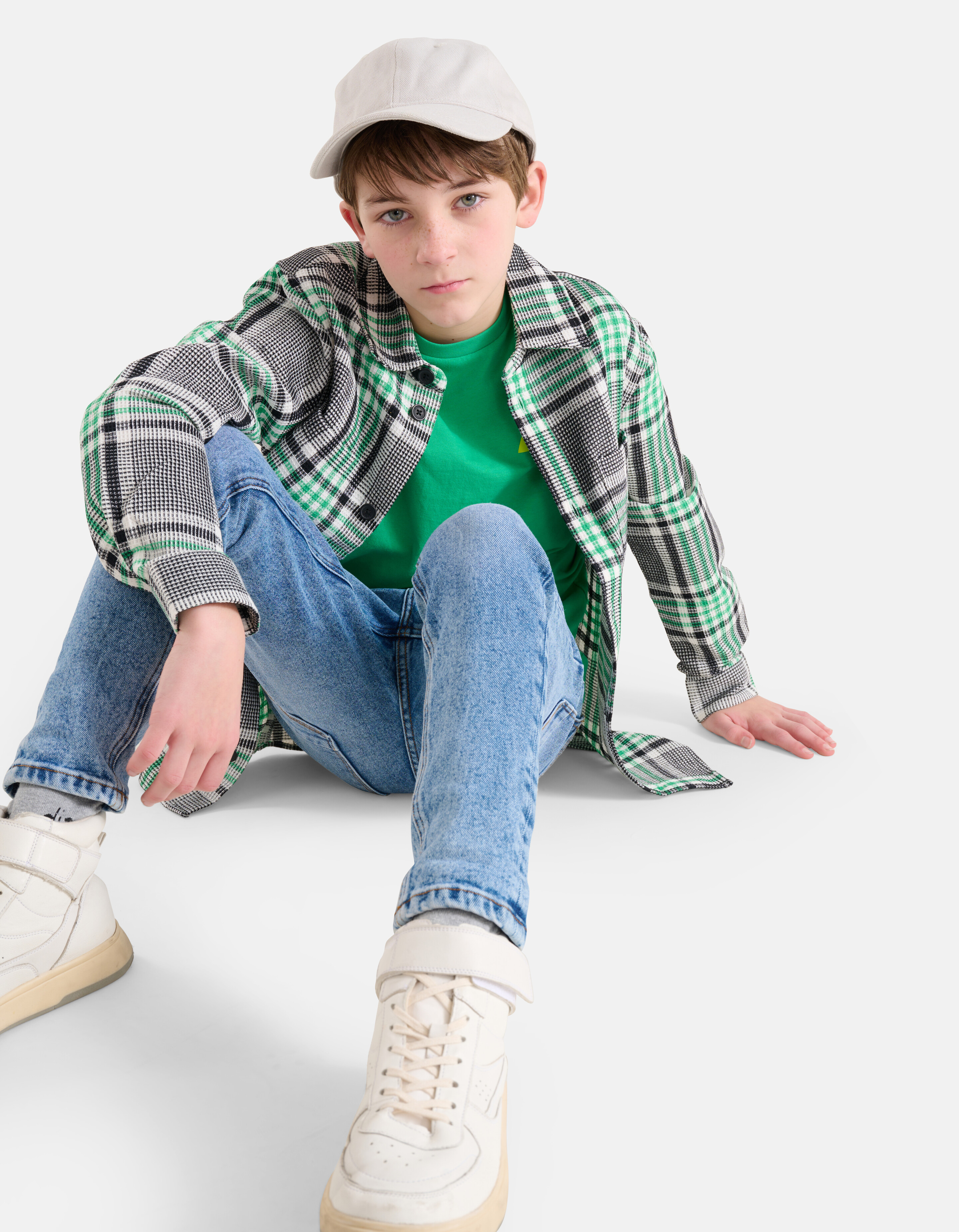 Kariertes Überhemd Grün SHOEBY BOYS
