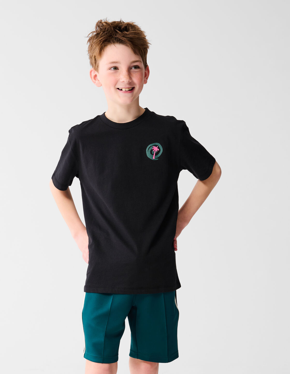 Palm Artwork T-shirt Schwarz SHOEBY BOYS