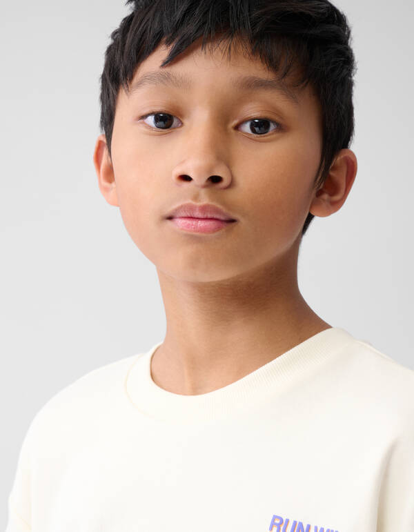 Run Wild Artwork T-shirt Off White SHOEBY BOYS