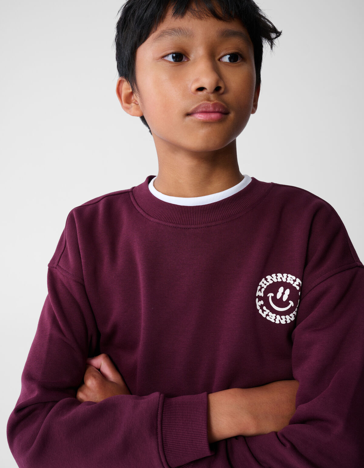 Connect Artwork Pullover Dunkelrot SHOEBY BOYS