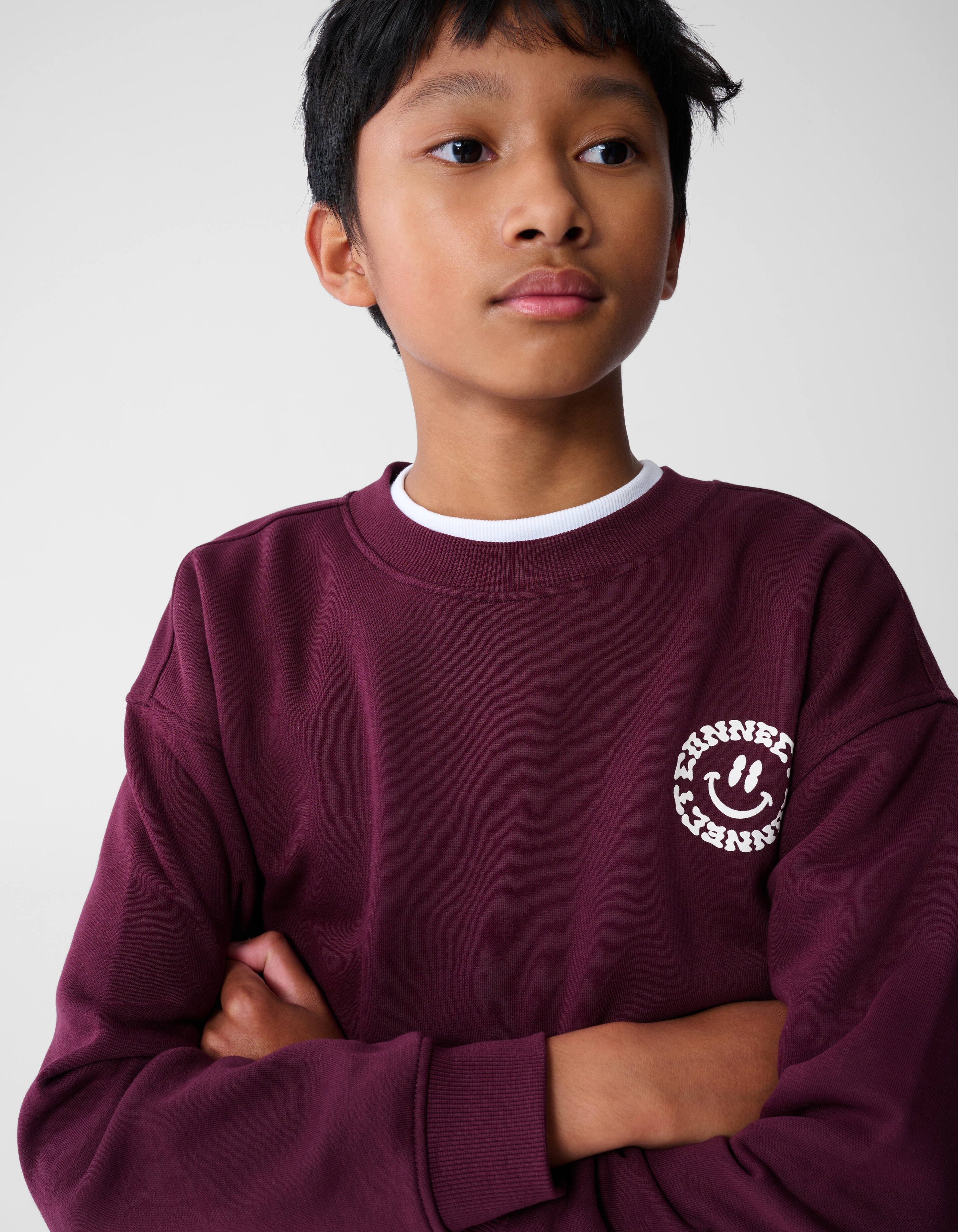 Connect Artwork Pullover Dunkelrot SHOEBY BOYS