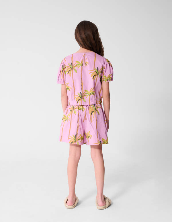 Palm Pailletten Top Helllila SHOEBY GIRLS