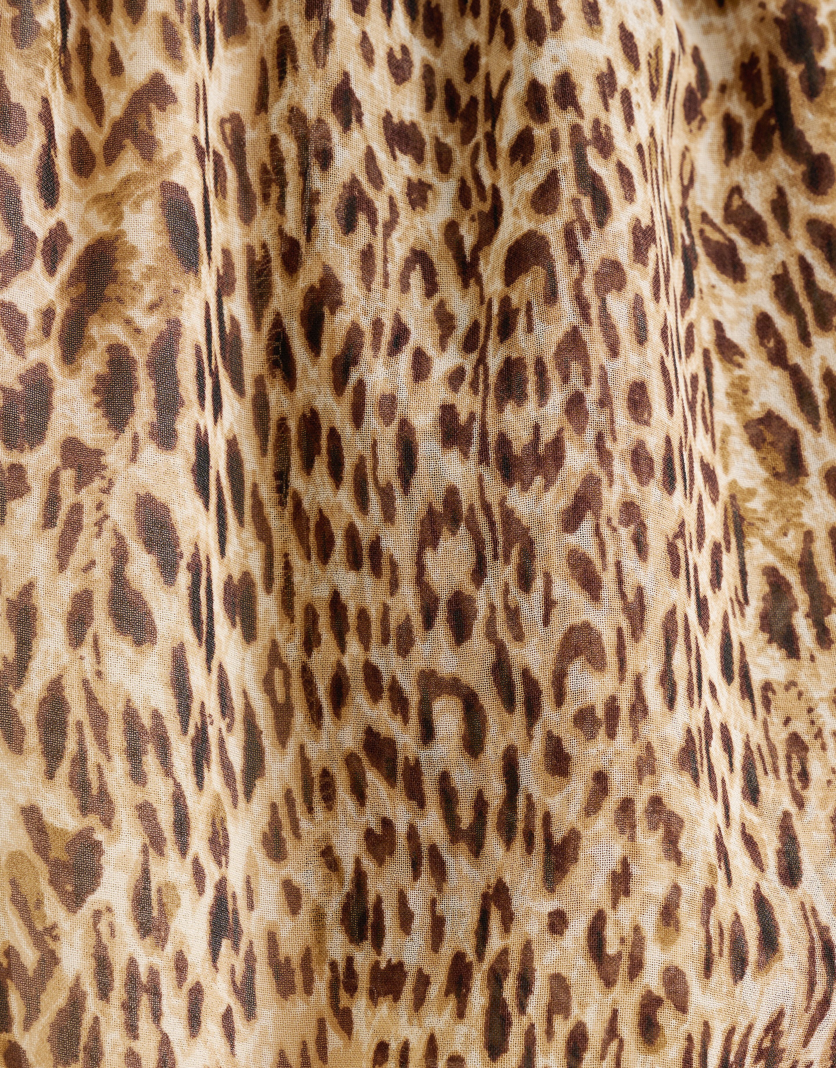 Gepard-Hose mit weitem Bein Braun SHOEBY WOMEN
