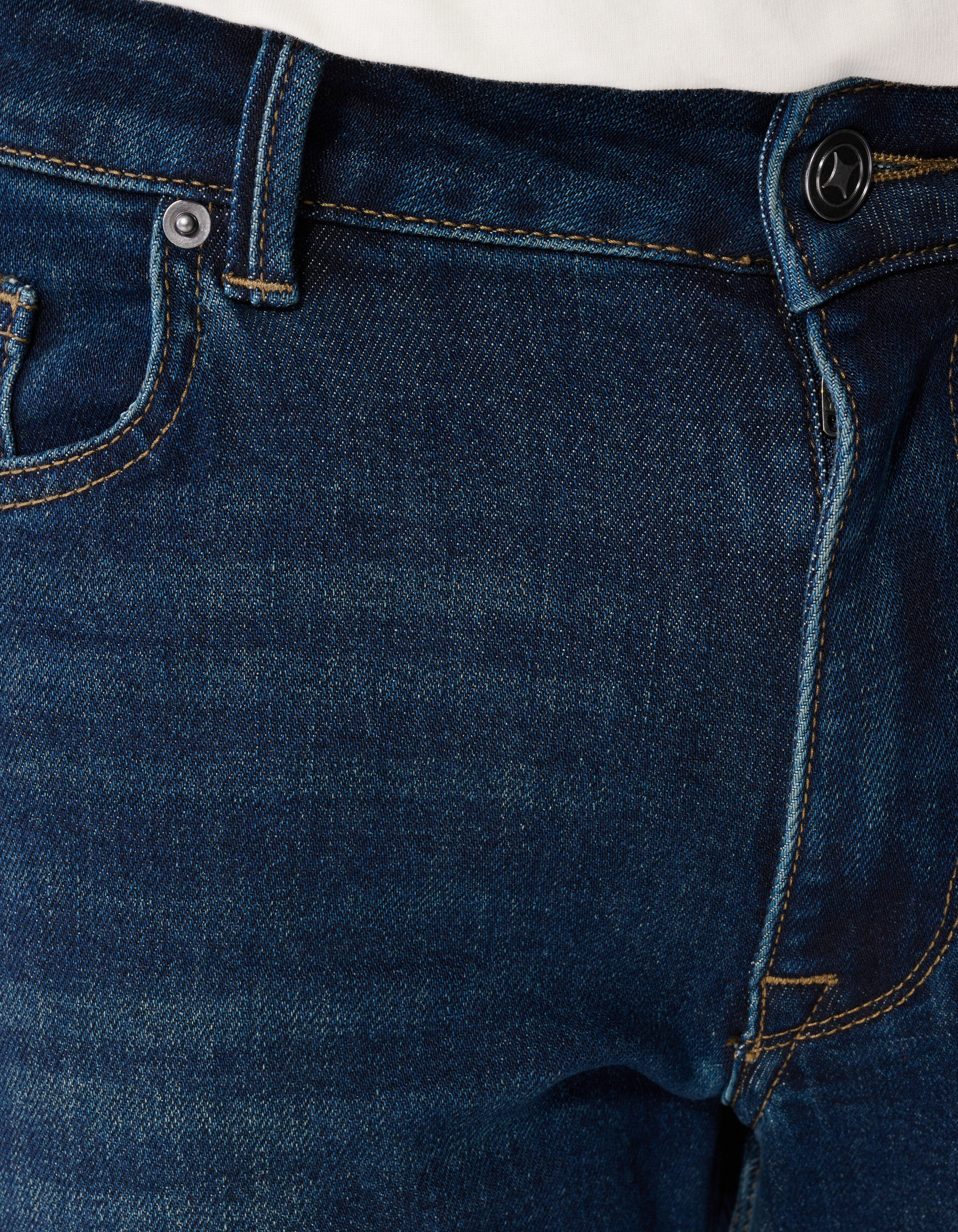 Slim Straight Fit Jeans Dunkelblau L32 SHOEBY MEN