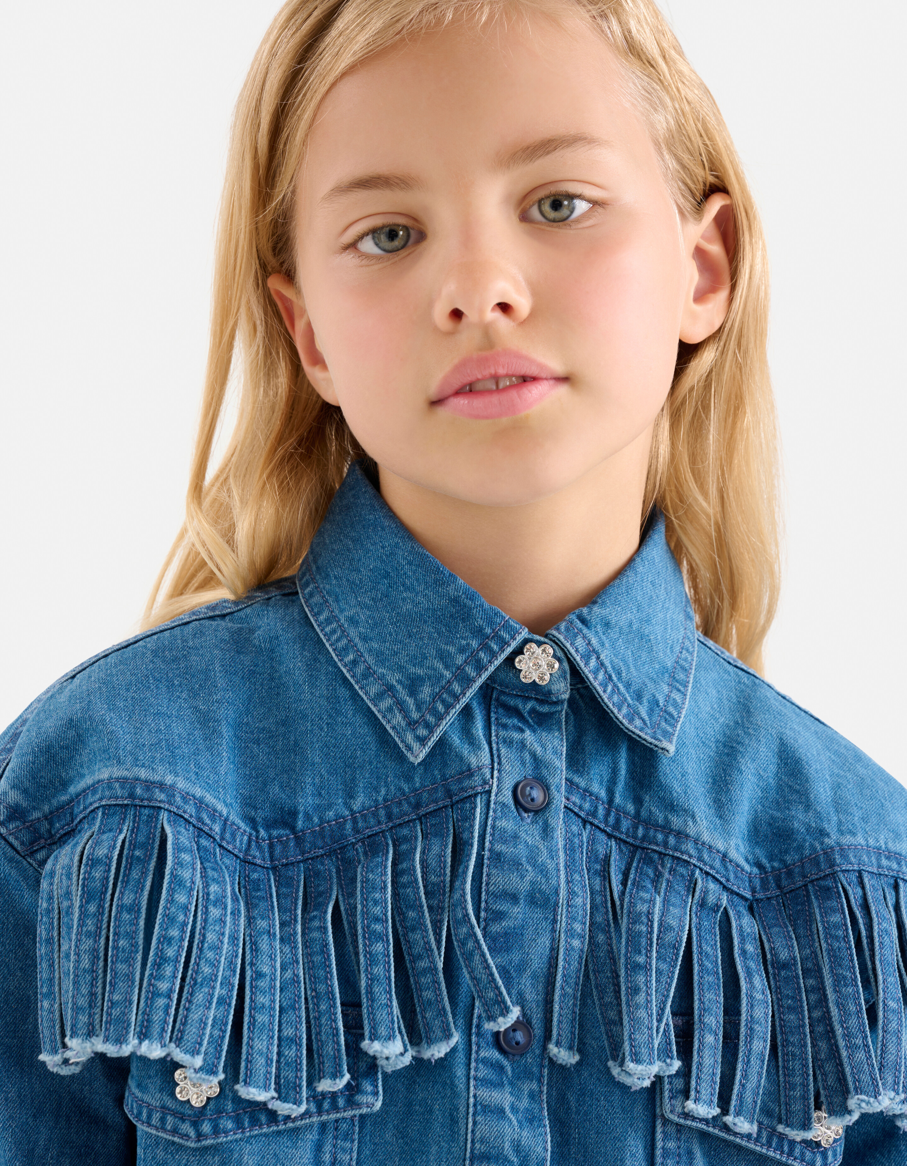 Denim-Bluse Blau SHOEBY GIRLS