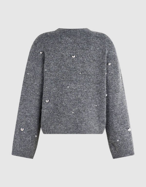 Stud Strickpullover grau SHOEBY WOMEN
