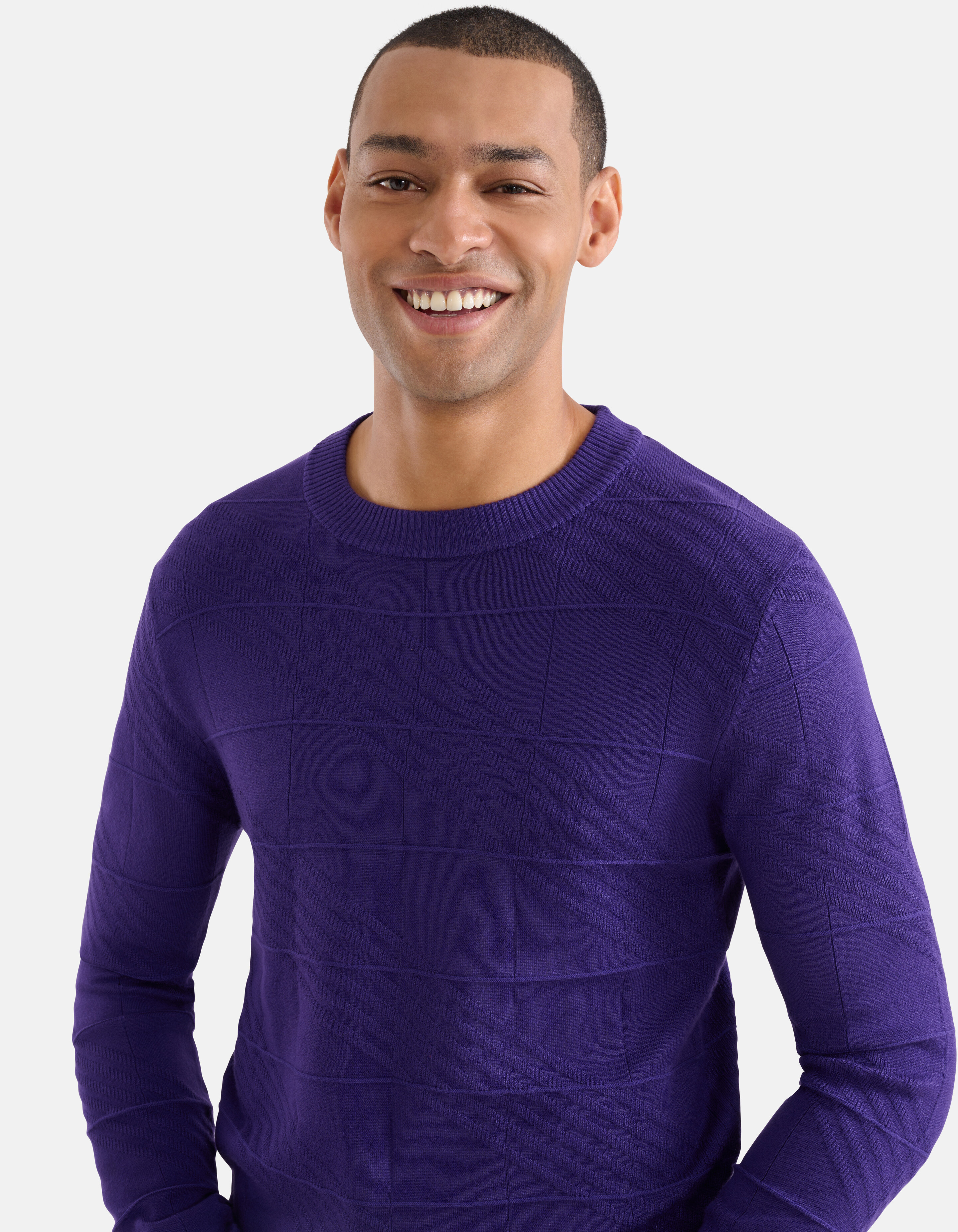 Diagonaler Pullover Lila SHOEBY MEN