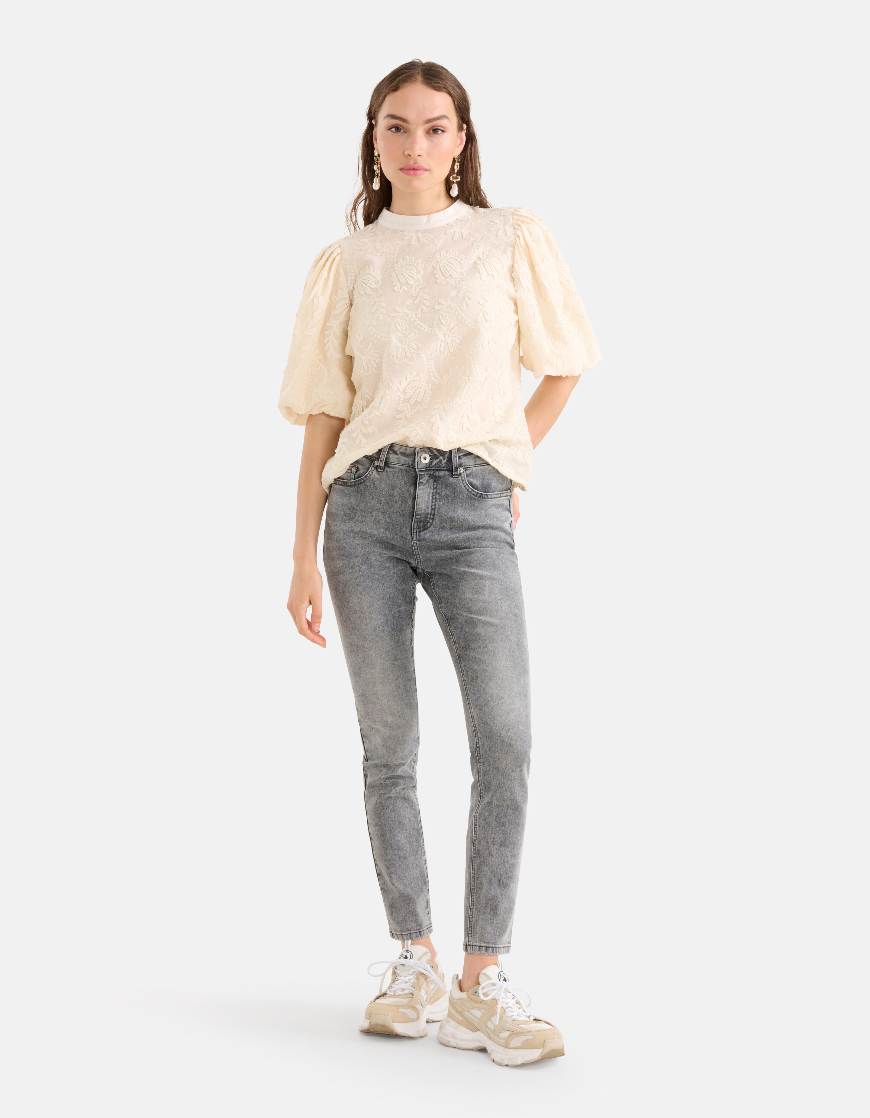 Skinny Denim Jeans L28 Grau SHOEBY WOMEN