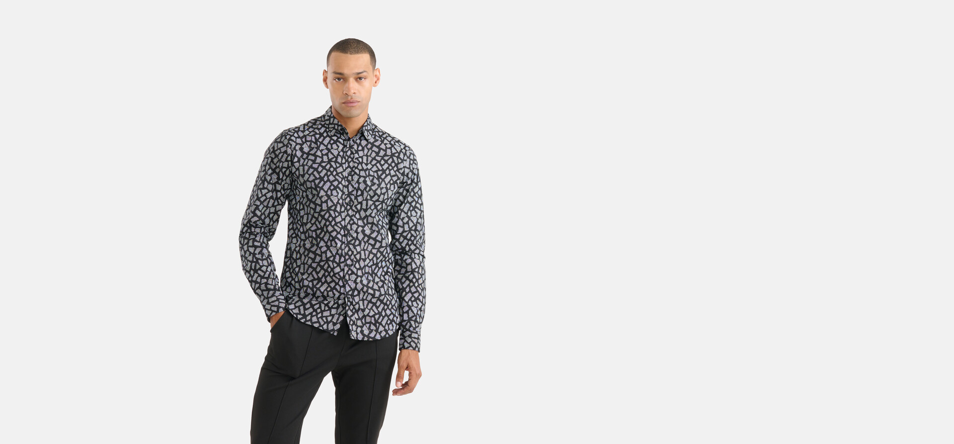 Grafik-Shirt Schwarz SHOEBY MEN
