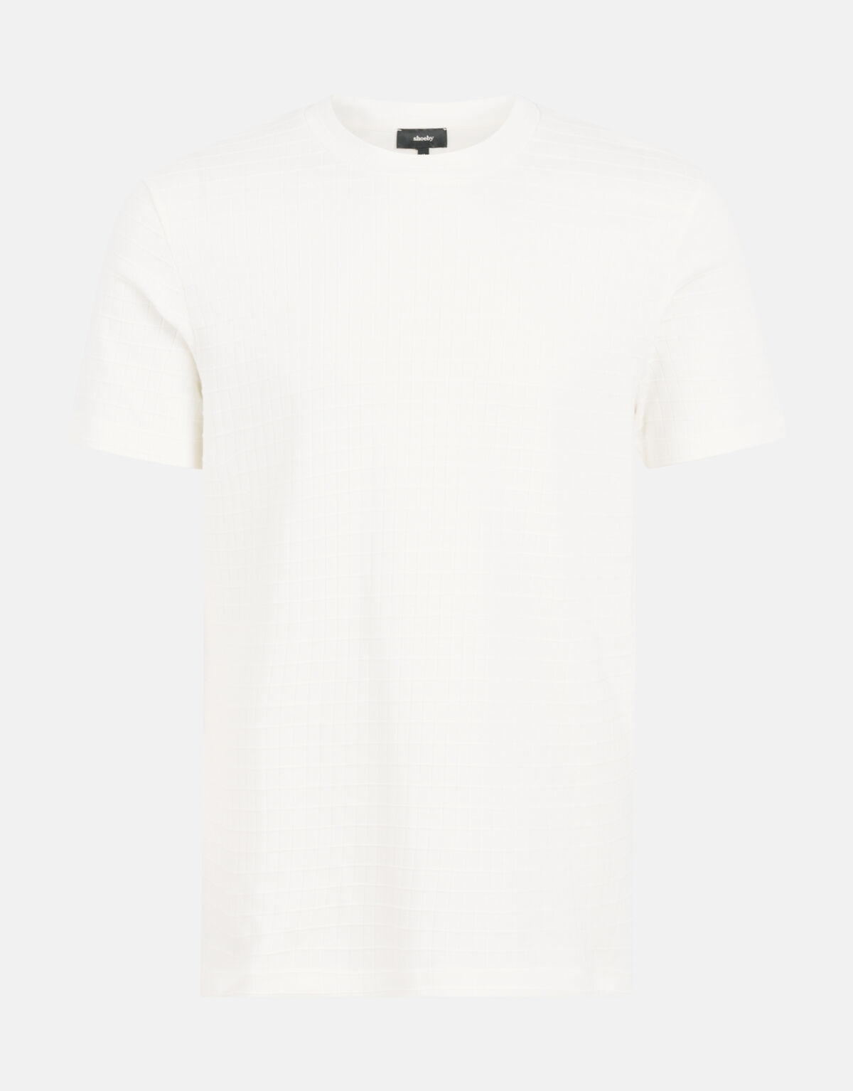 Structuur T-shirt Wit SHOEBY MEN