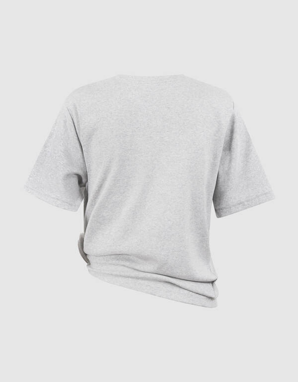 Knoten T-Shirt Hellgrau Von Mieke SHOEBY WOMEN