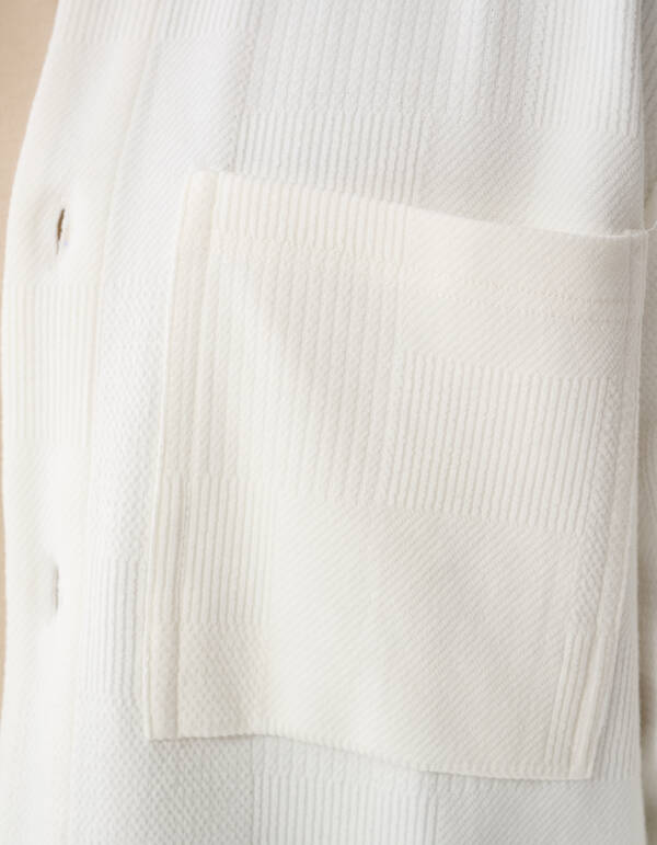 Block Jersey Overshirt Off-White SHOEBY MEN