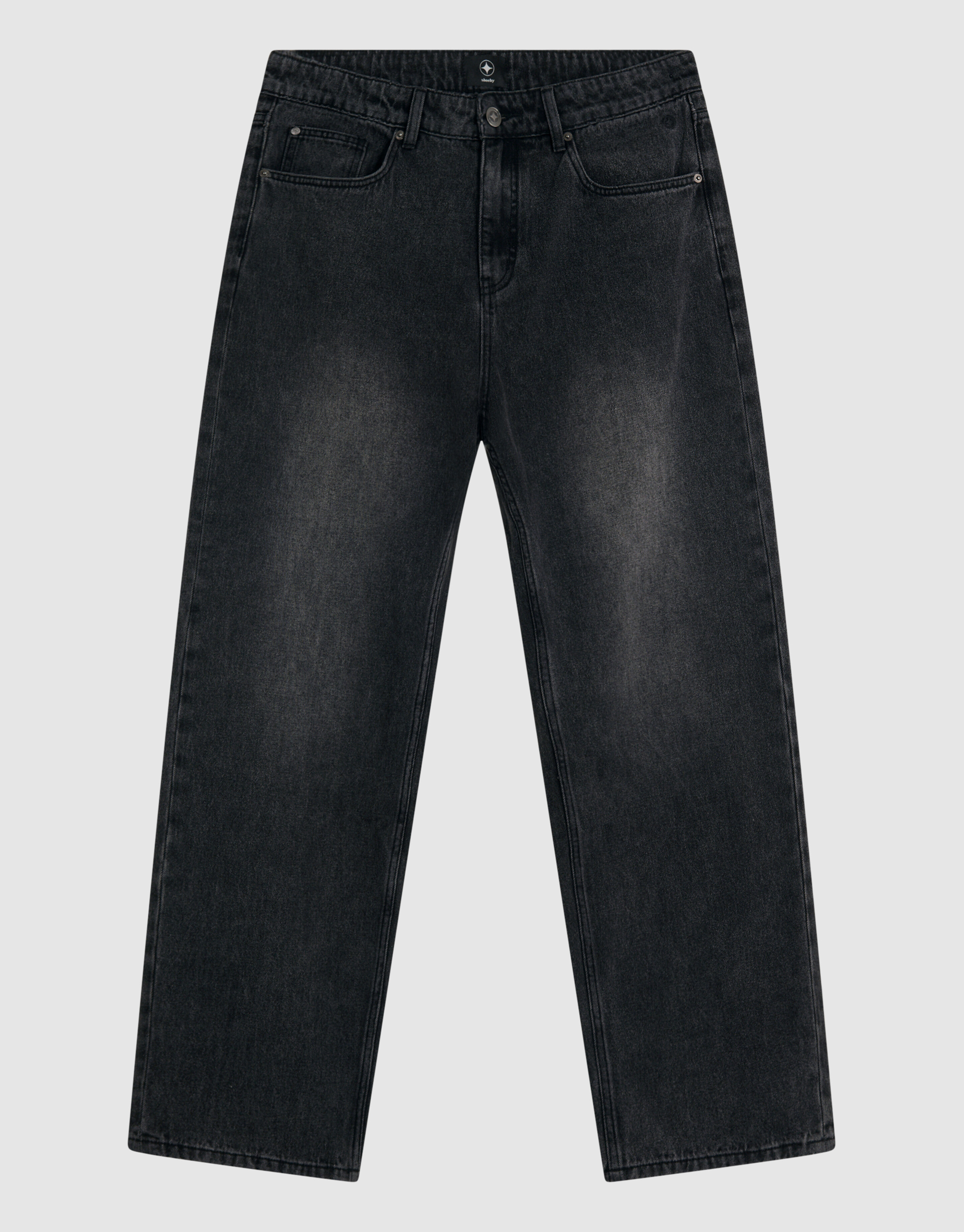 Baggy Fit Jeans Dunkelgrau L33 SHOEBY MEN