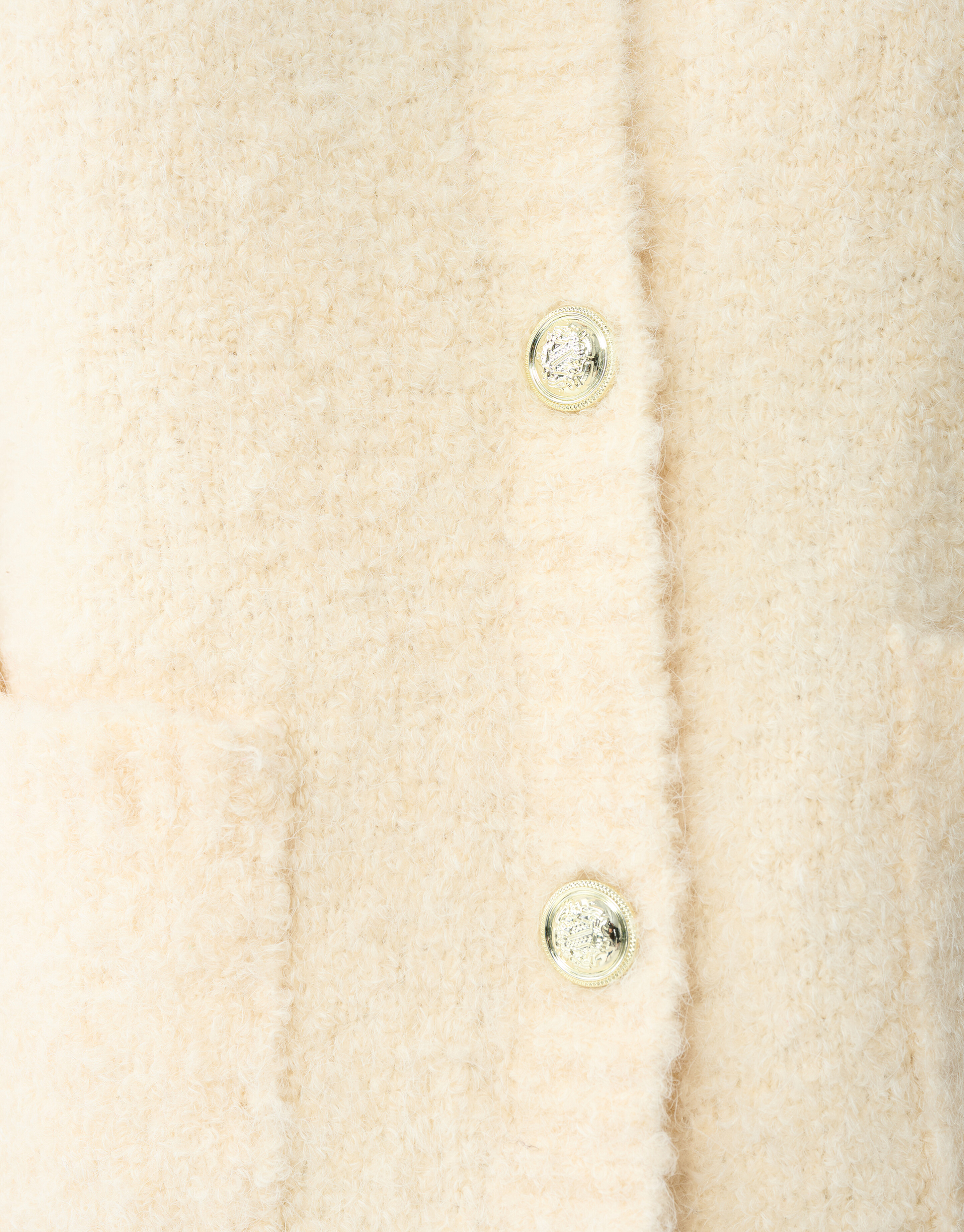 Teddy Knit Cardigan Off-White SHOEBY WOMEN