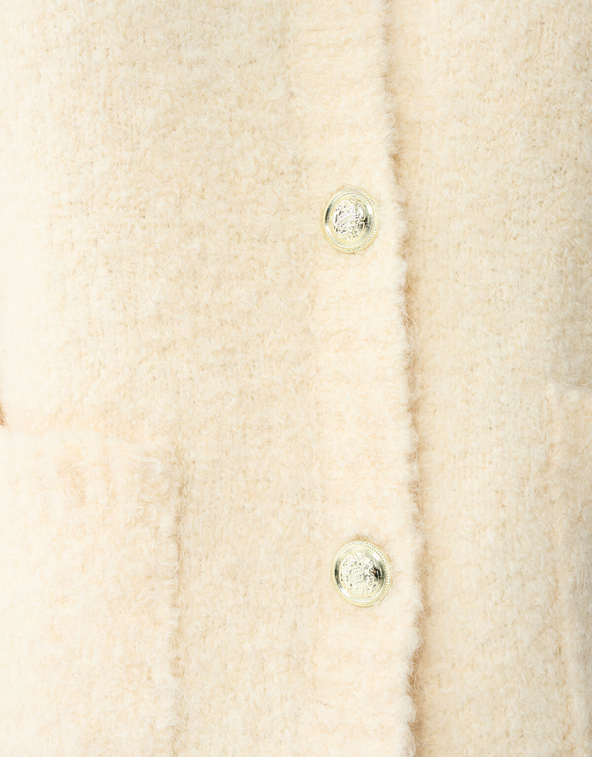 Teddy Knit Cardigan Off-White SHOEBY WOMEN
