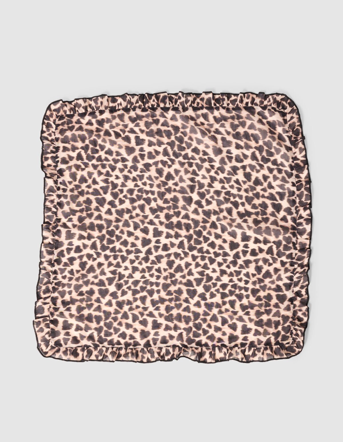Herz-Leopard-Bandana Braun SHOEBY ACCESSOIRES