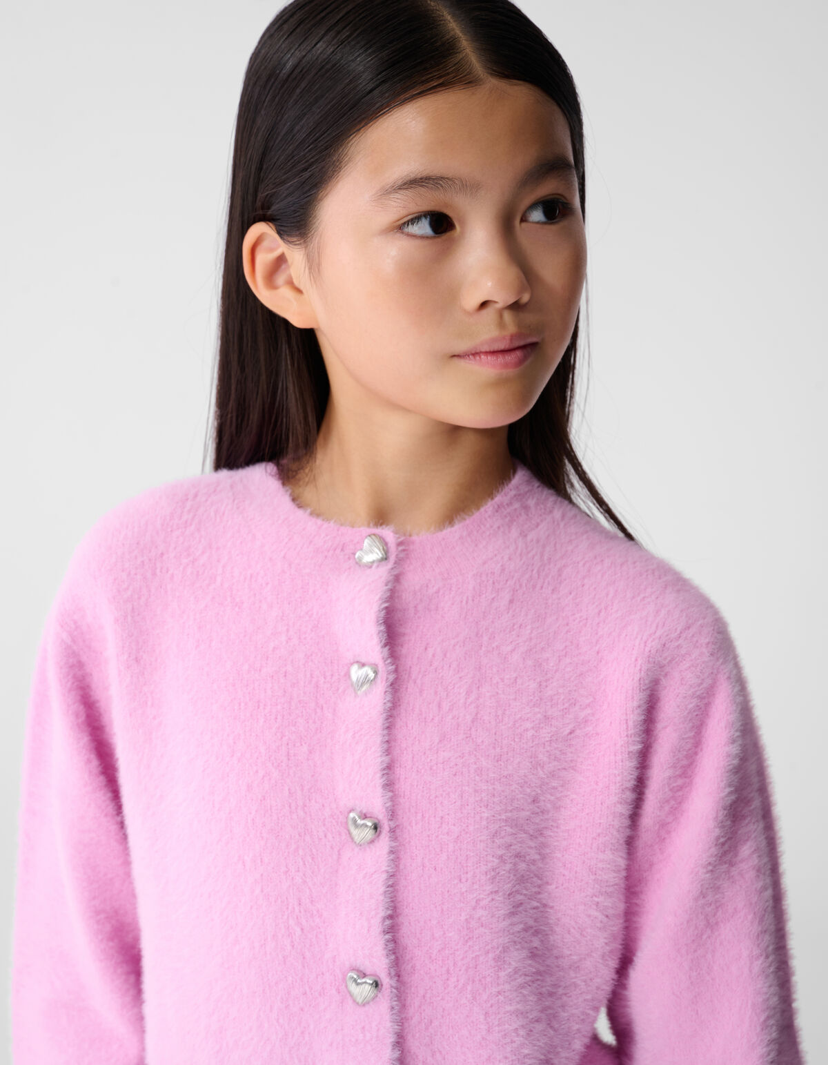 Flauschige Strickjacke Rosa SHOEBY GIRLS