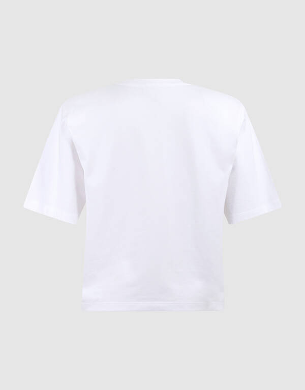 Blumen-T-Shirt Wei&szlig; SHOEBY WOMEN