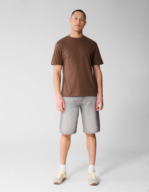 Logo-Kreis-Kunst T-Shirt Braun SHOEBY MEN