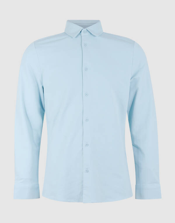 Langarm-T-Shirt aus Jersey Hellblau SHOEBY MEN