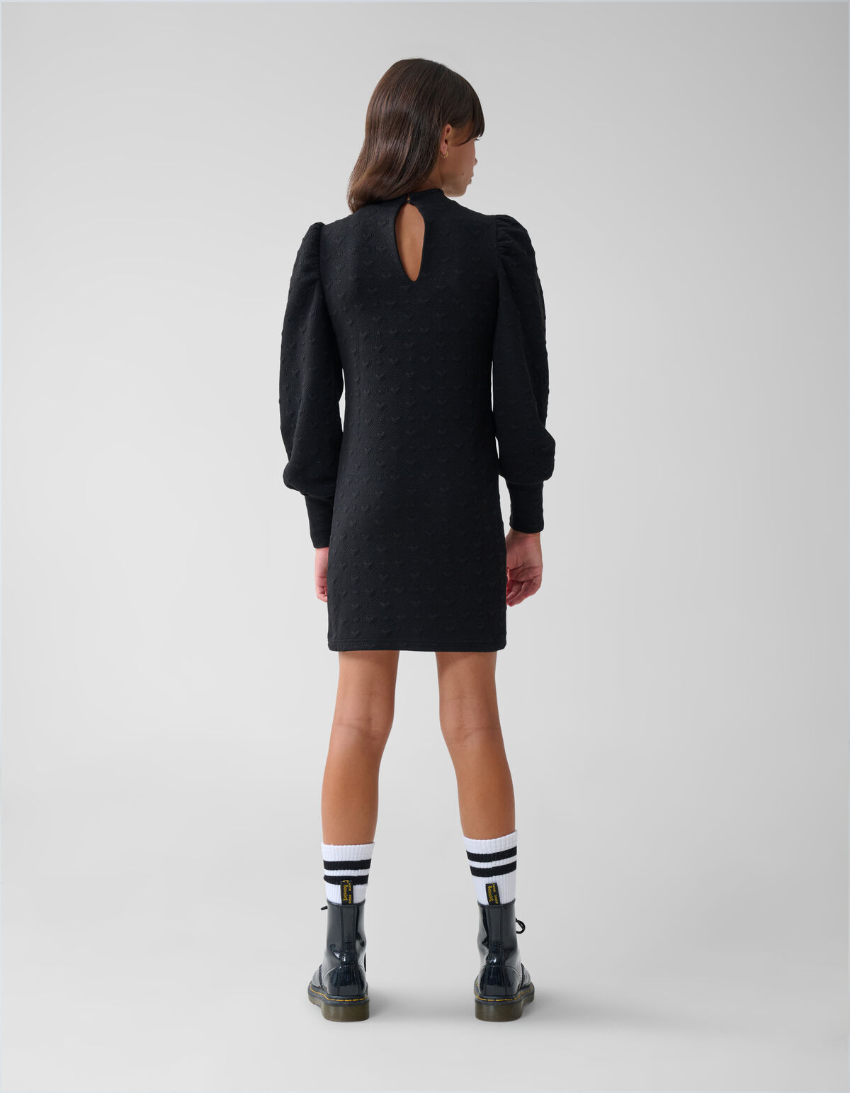 Strukturkleid Schwarz SHOEBY GIRLS