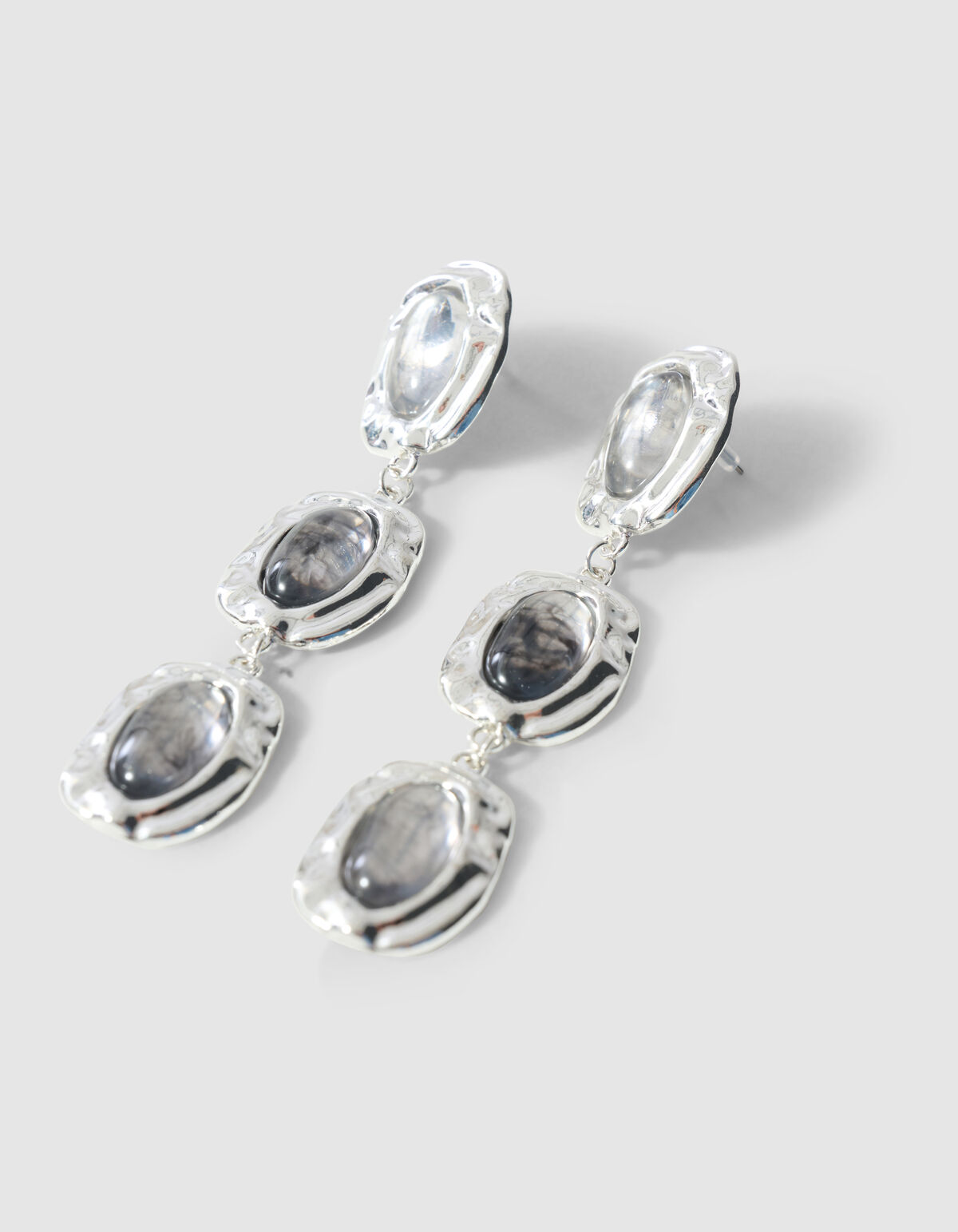 Triple Stone Oorbellen Zilver SHOEBY ACCESSOIRES