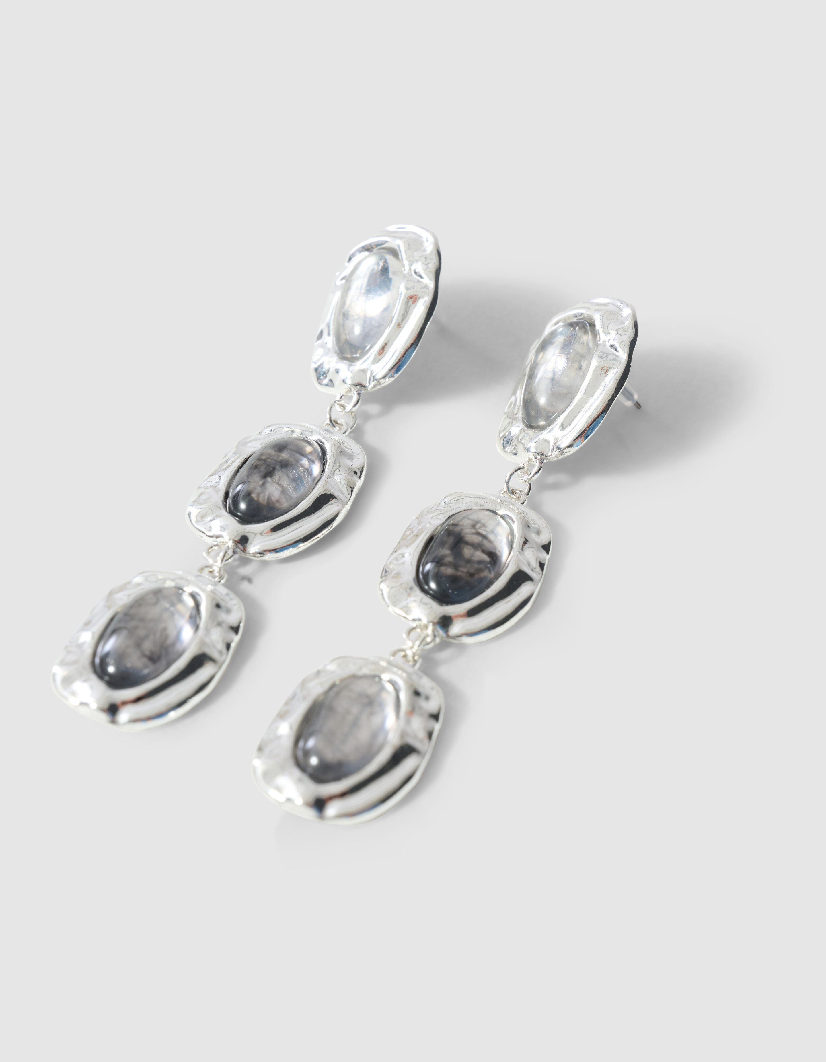 Triple Stone Oorbellen Zilver SHOEBY ACCESSOIRES