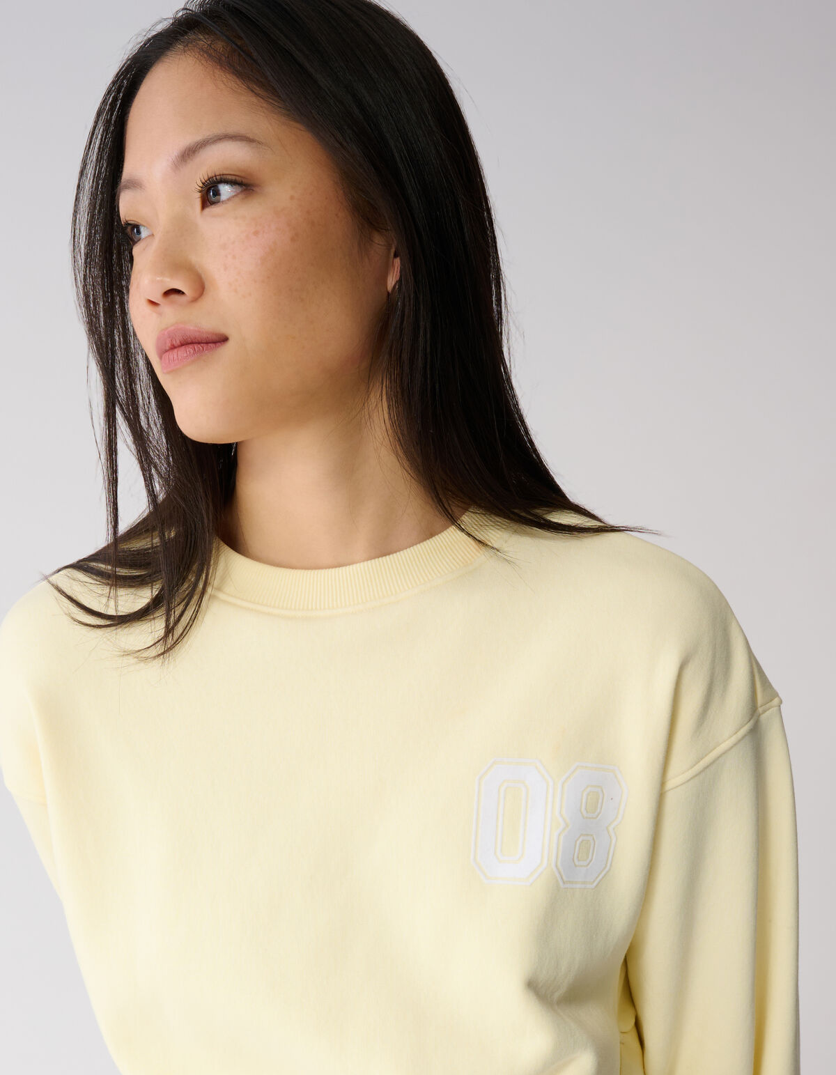 Varsity-Cord-Pullover Hellgelb SHOEBY WOMEN