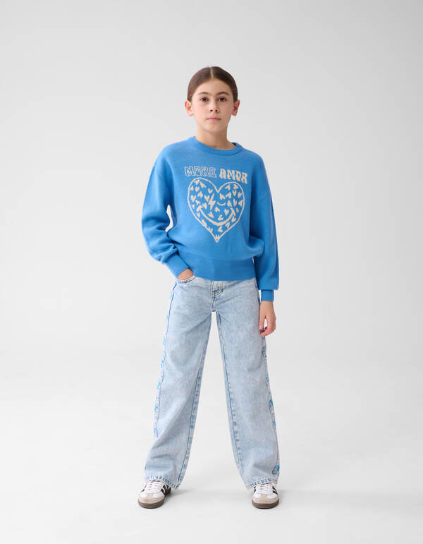 Artwork Pullover Blau SHOEBY GIRLS