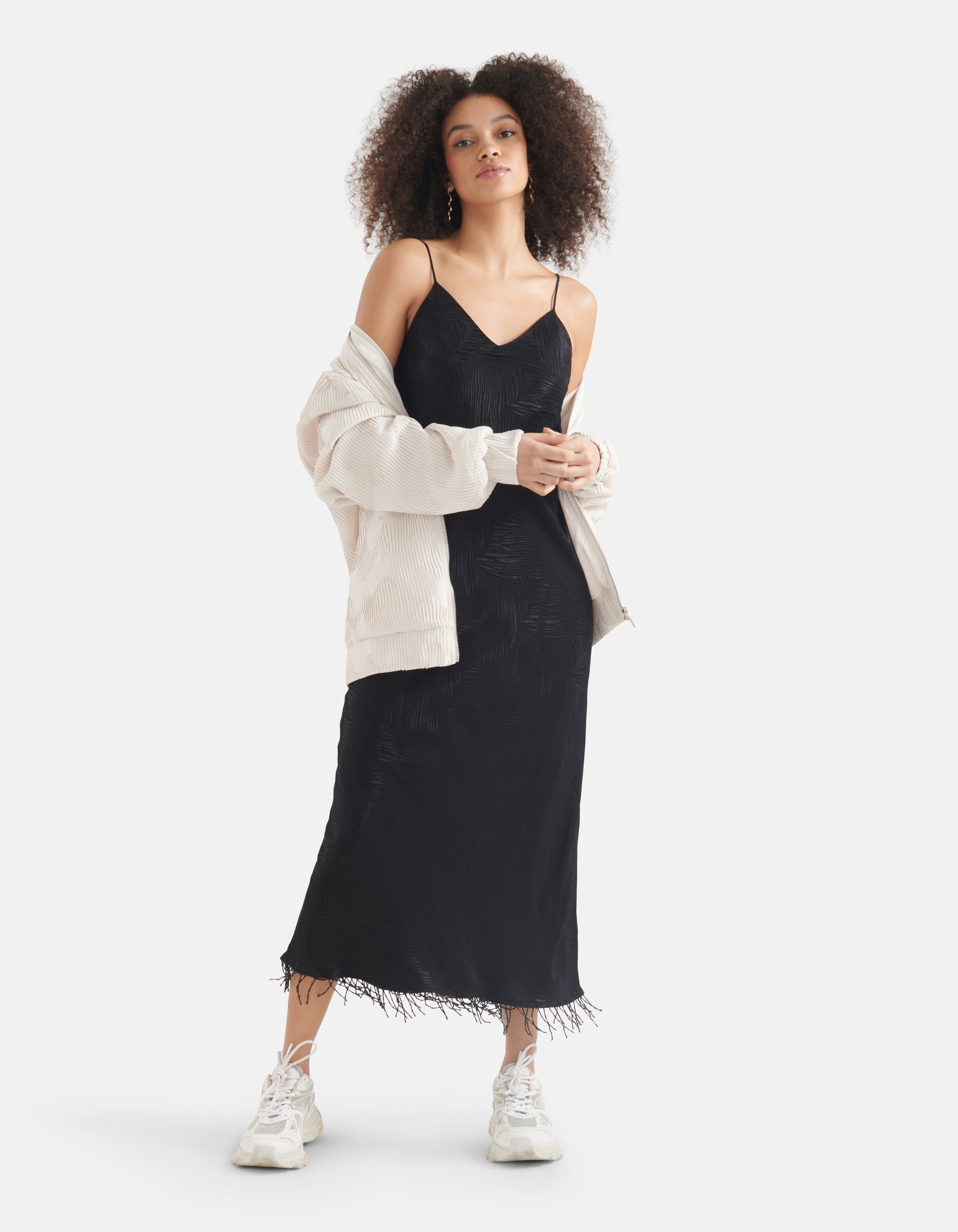 Fransenkleid Schwarz SHOEBY WOMEN