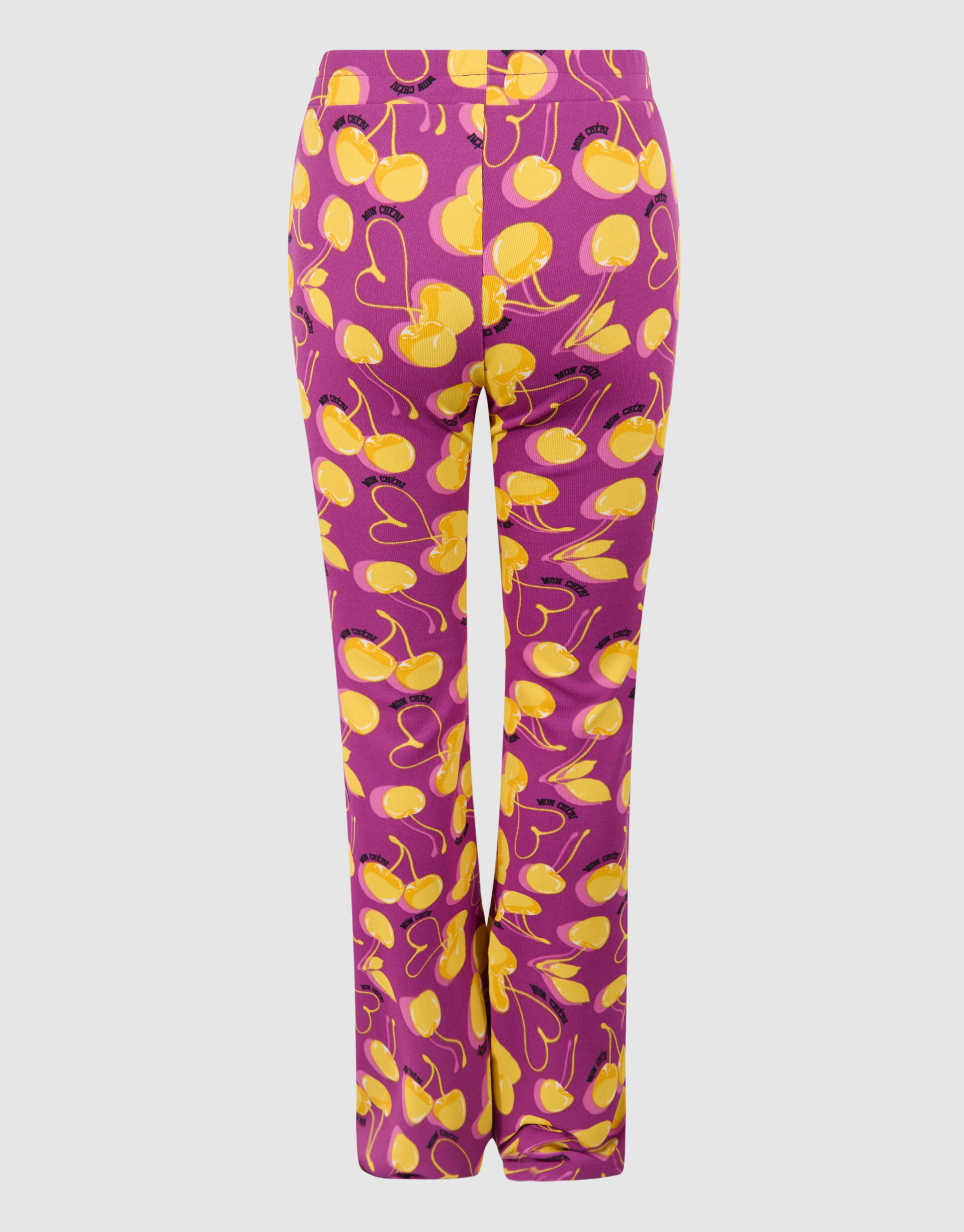 Bedruckte ausgestellte Rippenleggings Dunkelviolet SHOEBY GIRLS