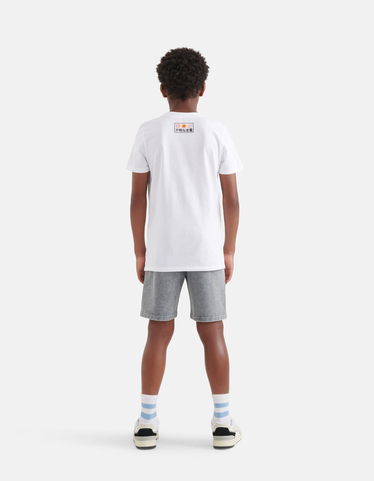 Grafik-T-Shirt Weiß SHOEBY BOYS