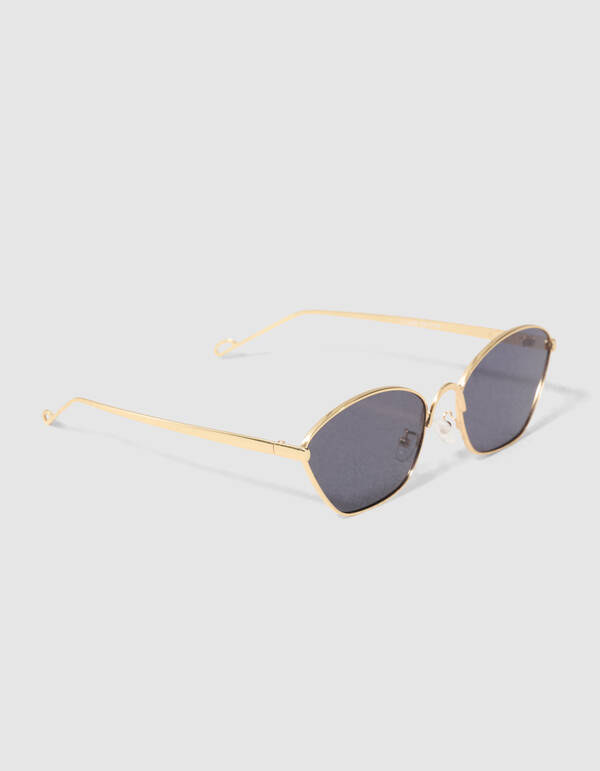 Kleine Sonnenbrille Gold SHOEBY ACCESSOIRES