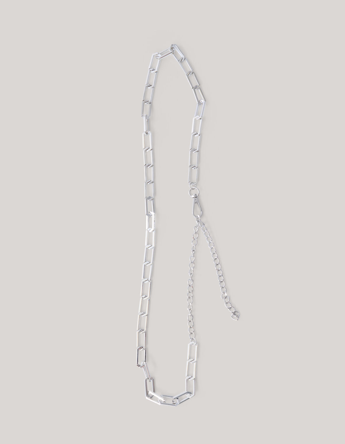 Flacher rechteckiger Gürtel Silber SHOEBY ACCESSOIRES