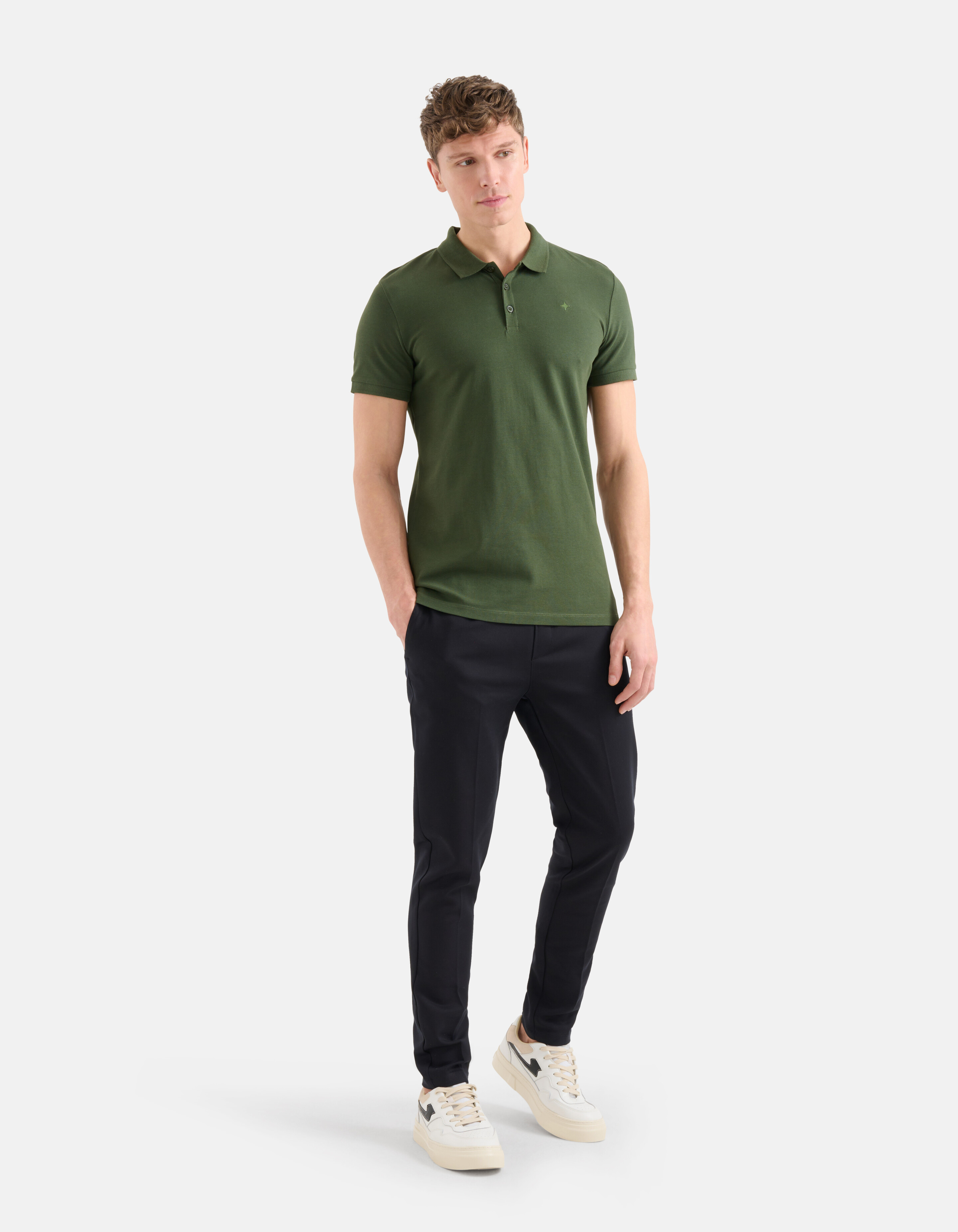 Basic Polo Dunkelgrün SHOEBY MEN